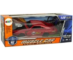 Nuotoliniu būdu valdomas sportinis Muscle Car automobilis 1:20, raudonas