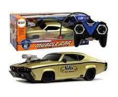 Nuotoliniu būdu valdomas sportinis Muscle Car automobilis 1:20, auksinis