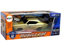 Nuotoliniu būdu valdomas sportinis Muscle Car automobilis 1:20, auksinis