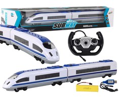 Nuotoliniu būdu valdomas traukinys su šviesomis, 65 cm