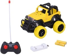 Nuotoliniu būdu valdomas visureigis automobilis 1:36, geltonas