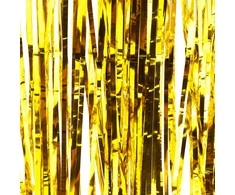 Pakabinama dekoracija, folijos uždanga, auksinė, 100 x 190 cm