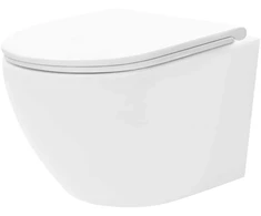 Pakabinamas klozetas Rea Carlo Mini Rimless Flat Tornado Pro