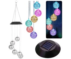 Pakabinamas soliarinis lauko LED šviestuvas Moroccan Balls, 70 cm