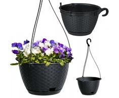 Pakabinamas vazonas SPLOFY, 23 cm, antracito