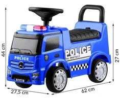 Paspiriamas automobilis Mercedes POLICE, mėlynas