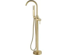 Pastatomas vonios maišytuvas Laveo Pola, Brushed Gold