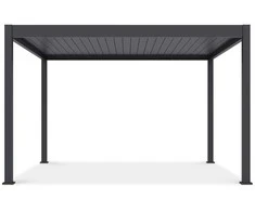 Pavėsinė Pergola DELUXE AUTOMATIC 3.6x4 su LED, Anthracite