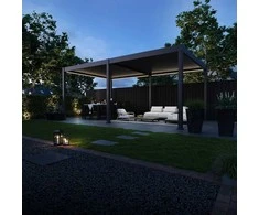 Pavėsinė Pergola DELUXE AUTOMATIC 3.6x6 su LED, Anthracite