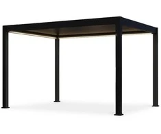 Pavėsinė Pergola DELUXE PRO AUTOMATIC 3x4 su LED, Taupe
