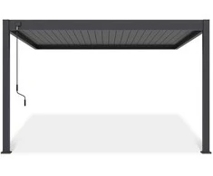 Pavėsinė Pergola DELUXE WALL 3.6x4, Anthracite (montuojama prie sienos)