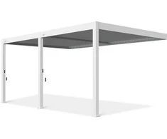 Pavėsinė Pergola DELUXE WALL 3.6x5.3, Baltas (montuojama prie sienos)