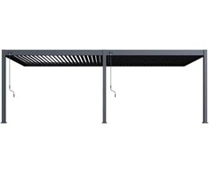 Pavėsinė Pergola DELUXE WALL 3.6x7.2, Anthracite (montuojama prie sienos)
