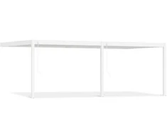 Pavėsinė Pergola DELUXE WALL 3.6x7.2, Baltas (montuojama prie sienos)