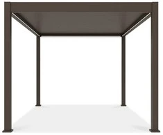 Pavėsinė Pergola ELEGANCE AUTOMATIC 3x4 su LED, Taupe