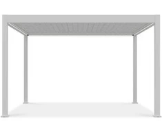 Pavėsinė Pergola ELEGANCE AUTOMATIC 3x4 su LED, Baltas