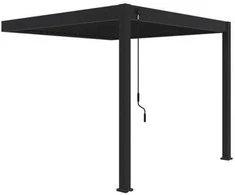 Pavėsinė Pergola ELEGANCE WALL 3x3, Anthracite, montuojama prie sienos