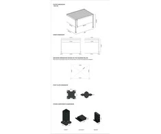 Pavėsinė Pergola ELEGANCE WALL 3x4, Anthracite, montuojama prie sienos