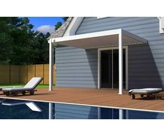 Pavėsinė Pergola ELEGANCE WALL 3x4, Baltas, montuojama prie sienos