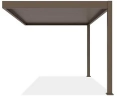 Pavėsinė Pergola ELEGANCE WALL 3x4, Taupe, montuojama prie sienos