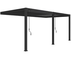 Pavėsinė Pergola ELEGANCE WALL 3x6, Anthracite, montuojama prie sienos