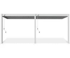 Pavėsinė Pergola ELEGANCE WALL 3x6, Baltas, montuojama prie sienos