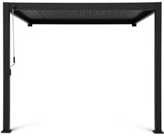 Pavėsinė Pergola Premium Wall 3x3 Anthracite, montuojama prie sienos