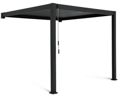 Pavėsinė Pergola Premium Wall 3x3 Anthracite, montuojama prie sienos
