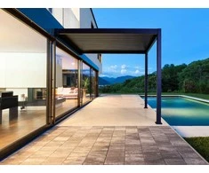 Pavėsinė Pergola Premium Wall 3x4 Anthracite, montuojama prie sienos