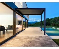 Pavėsinė Pergola Premium Wall 3x4 Anthracite, montuojama prie sienos