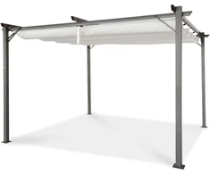 Pavėsinė Pergola SPRINT 3x4, Anthracite/Baltas