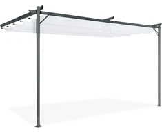 Pavėsinė Pergola SPRINT WALL 4x2.7, Anthracite/Baltas, montuojama prie sienos