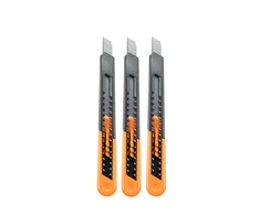 Peilių rinkinys Bradas PVC, 9 mm, 3 vnt