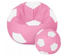 Pink Sėdmaišis su pufu Ball XXXXL (100 cm), Rožinė/Baltas