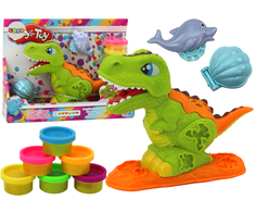 Plastilino rinkinys su dinozauru ir priedais