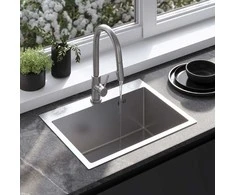 Plieninė virtuvinė plautuvė Rea Liam, Brushed Nickel