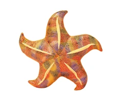 Pliušinė pagalvėlė Jūros žvaigždė, geltona, 20 cm