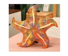 Pliušinė pagalvėlė Jūros žvaigždė, geltona, 20 cm