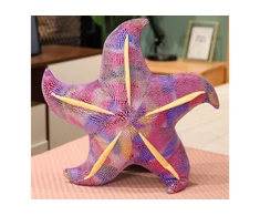 Pliušinė pagalvėlė Jūros žvaigždė, violetinė, 20 cm