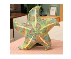 Pliušinė pagalvėlė Jūros žvaigždė, žalia, 20 cm