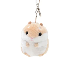 Pliušinis raktų pakabukas Žiurkėnas, smėlinis, 10 cm