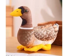 Pliušinis žaislas Antis, 28 cm, ruda/geltona
