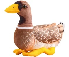 Pliušinis žaislas Antis, 28 cm, ruda/geltona