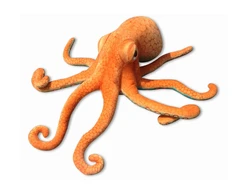 Pliušinis žaislas Aštuonkojis, oranžinis, 55 cm