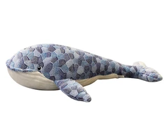 Pliušinis žaislas Banginis, pilkas, 90 cm