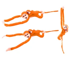 Pliušinis žaislas Beždžionė, oranžinė, 70 cm