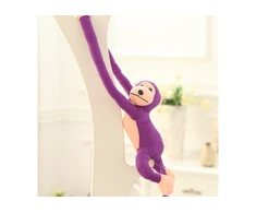 Pliušinis žaislas Beždžionė su garsais, violetinė, 60 cm