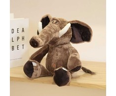 Pliušinis žaislas Dramblys, 22 cm, rudas