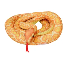 Pliušinis žaislas Gyvatė, geltona, 110 cm