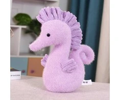 Pliušinis žaislas Jūrų arkliukas, 25 cm, violetinis